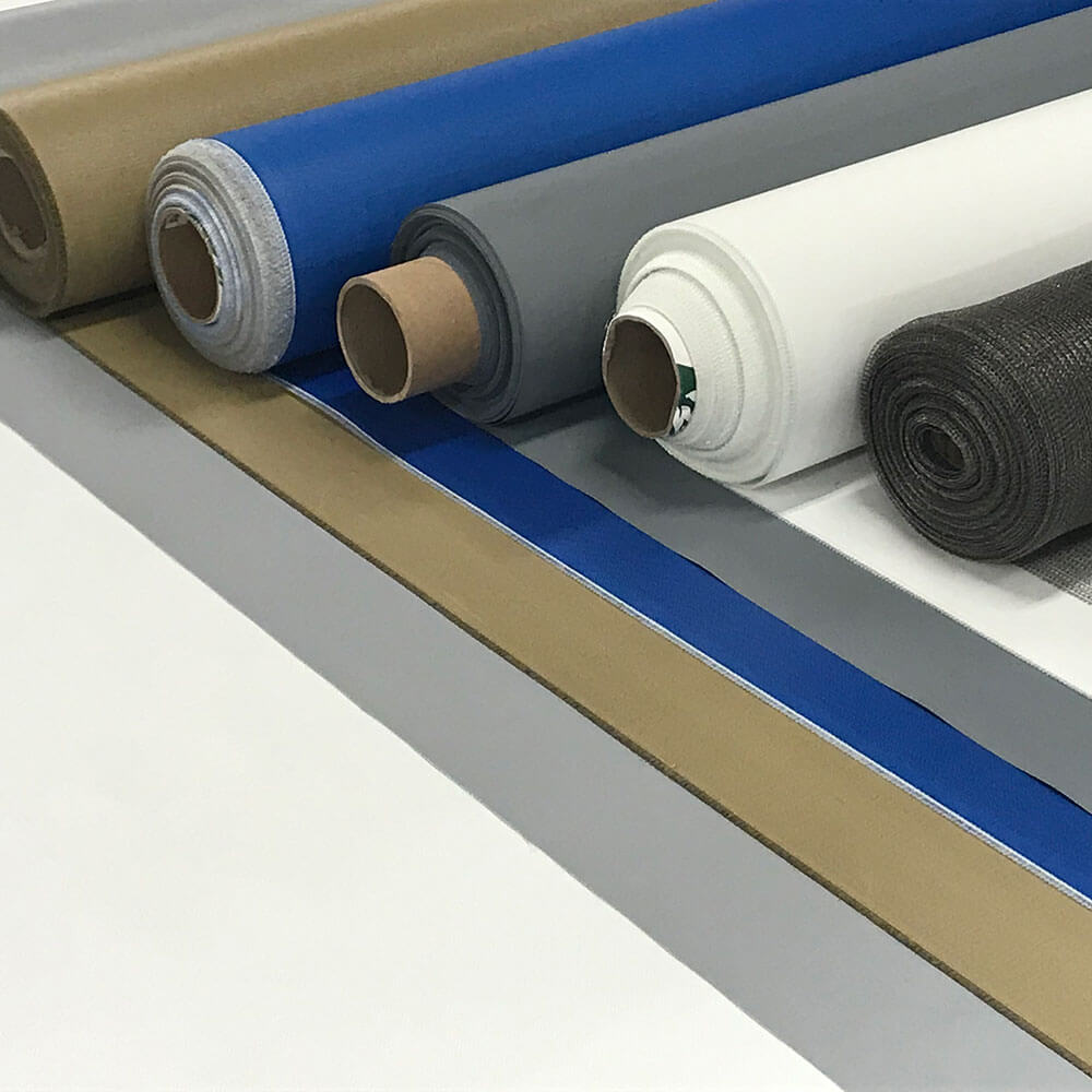 Rolls of fiberglass fabric